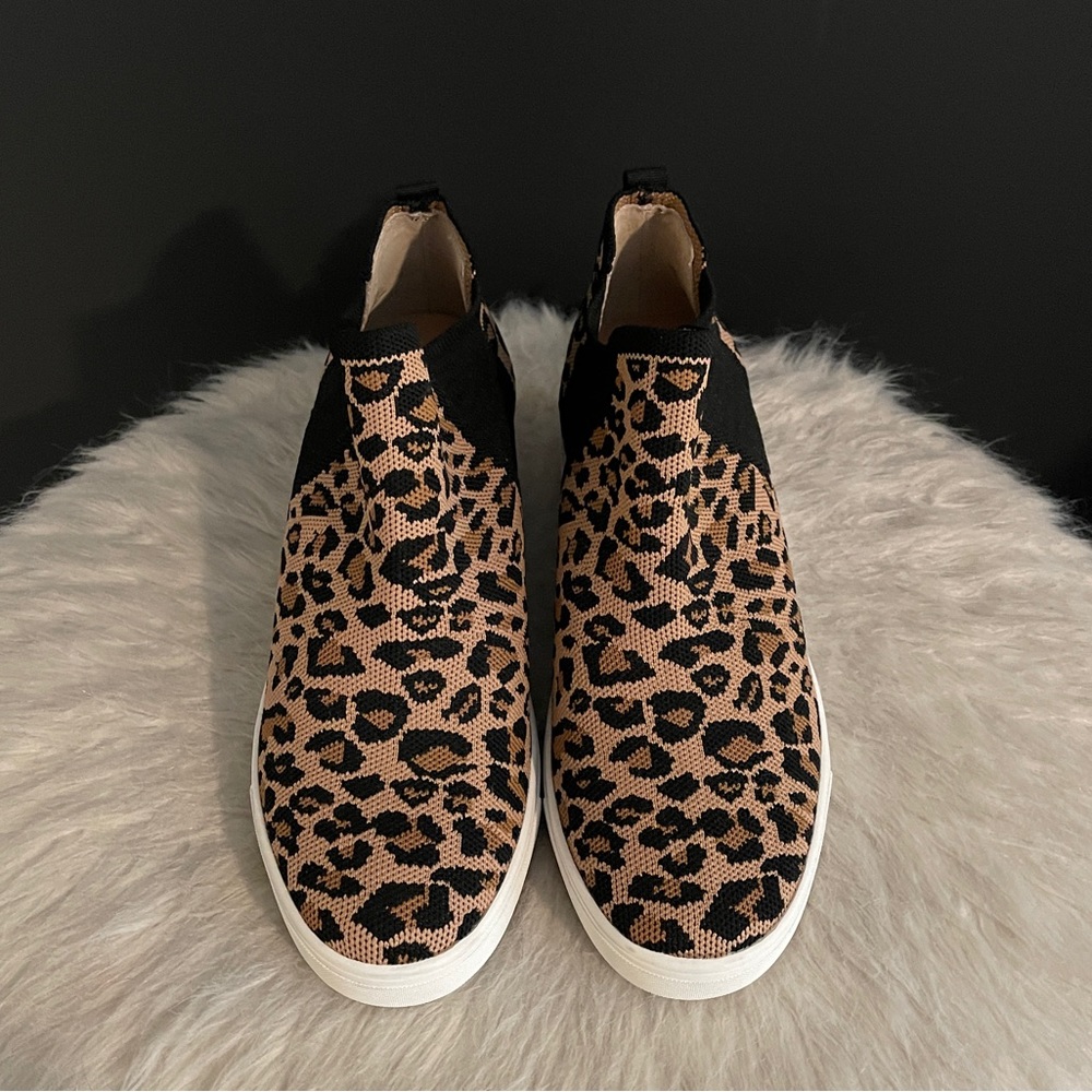 Steven New York Chime stretch knit sneakers.